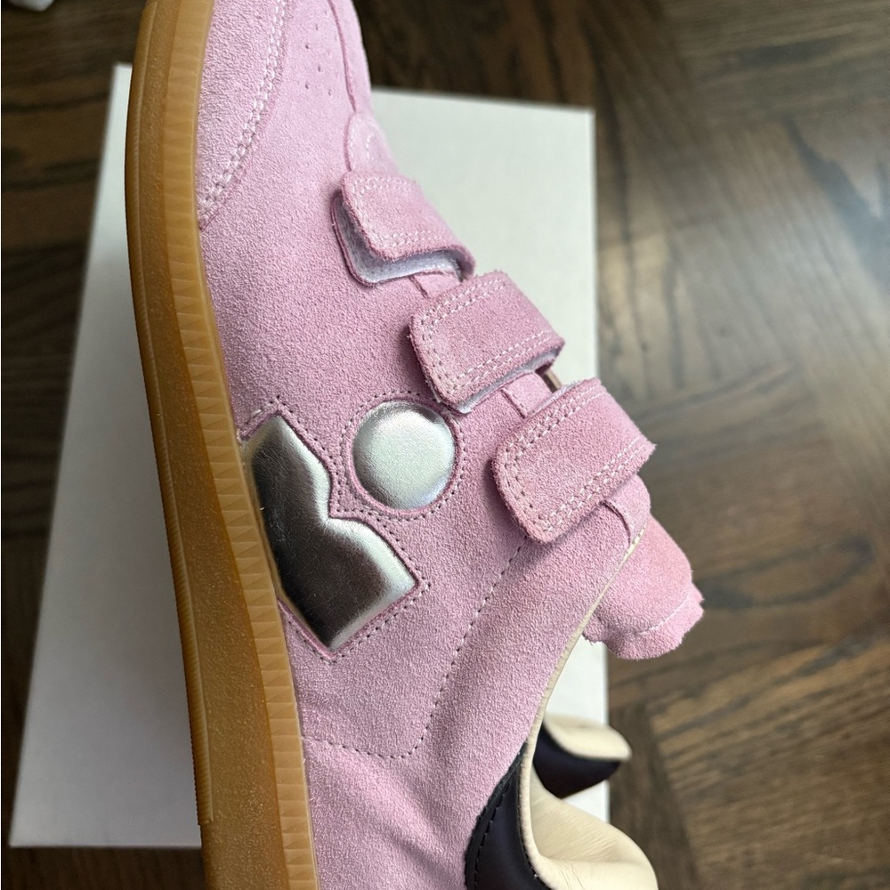 Isabel Marant Beth Sneaker in Pink/Silver - Picture 7 of 9